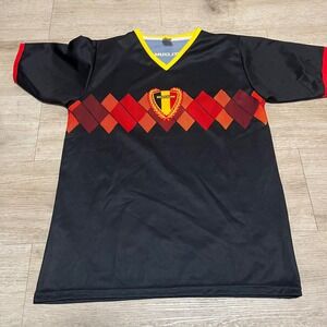 Belgium National‎ Football Team Soccer Jersey Black Eden Hazard 10 Size L Men's